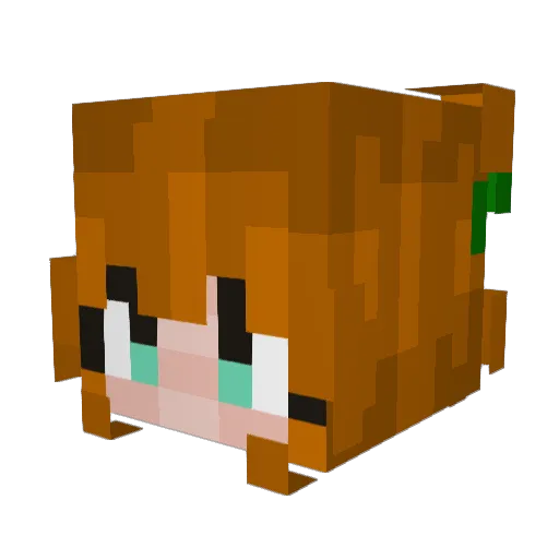 gur222 Minecraft avatar head, 3D render