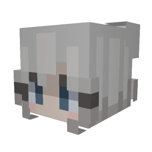 gureshin Minecraft avatar head, 3D render