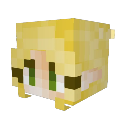 gurflop Minecraft avatar head, 3D render