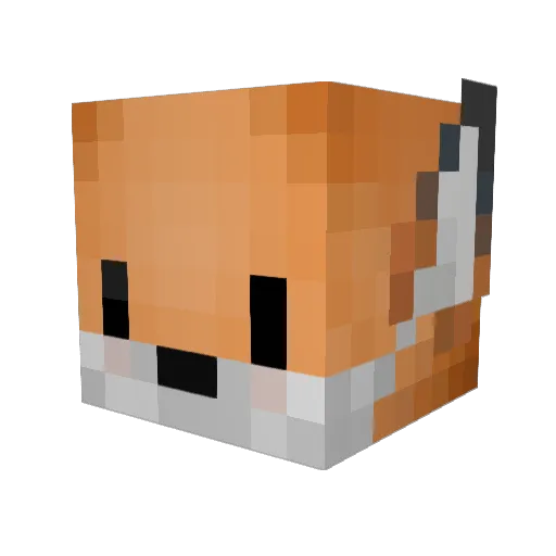 gurkdrutt Minecraft avatar head, 3D render