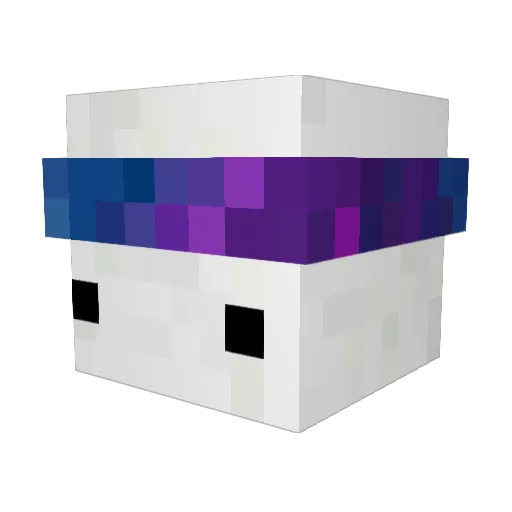 gurkyparty Minecraft avatar head, 3D render