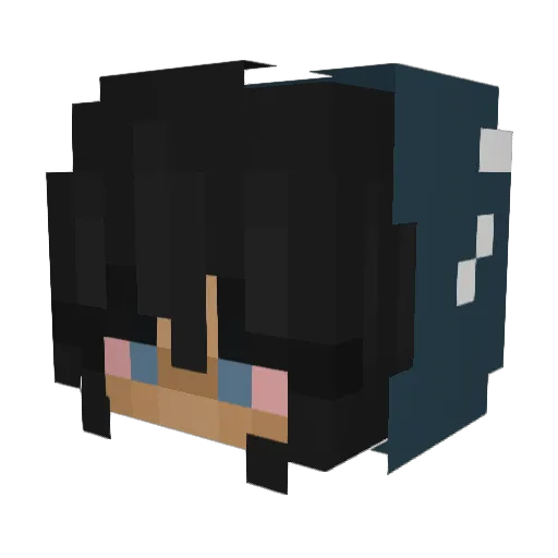 gurmejno Minecraft avatar head, 3D render