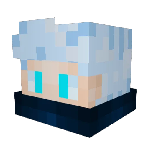 gurr8 Minecraft avatar head, 3D render