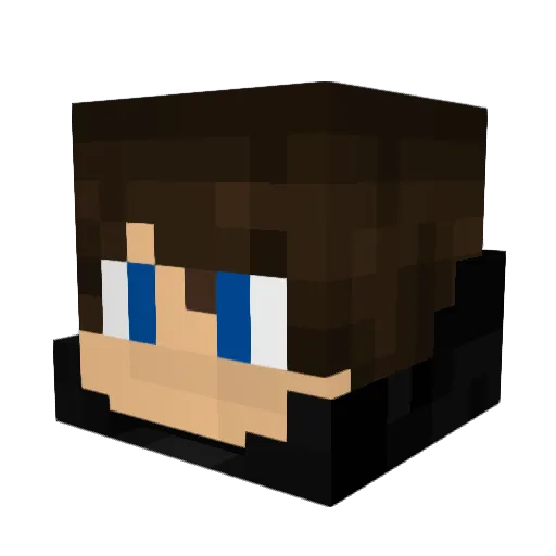 gurravo Minecraft avatar head, 3D render