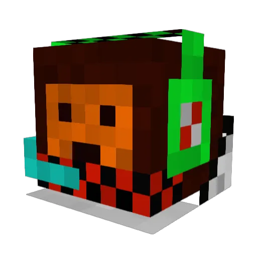 gurre Minecraft avatar head, 3D render