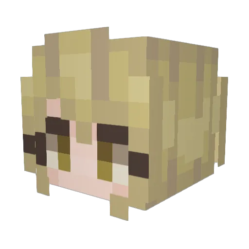 gurumi07 Minecraft avatar head, 3D render