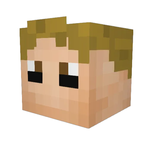 gus1220 Minecraft avatar head, 3D render