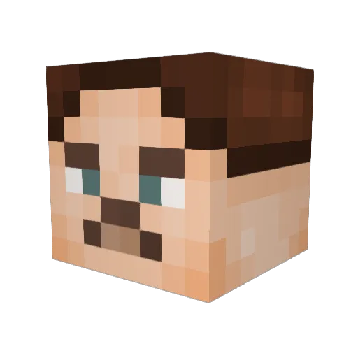 gus999 Minecraft avatar head, 3D render