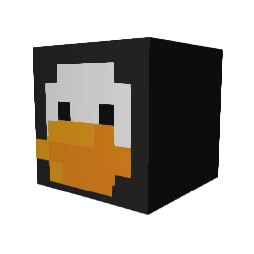 gusberti Minecraft avatar head, 3D render