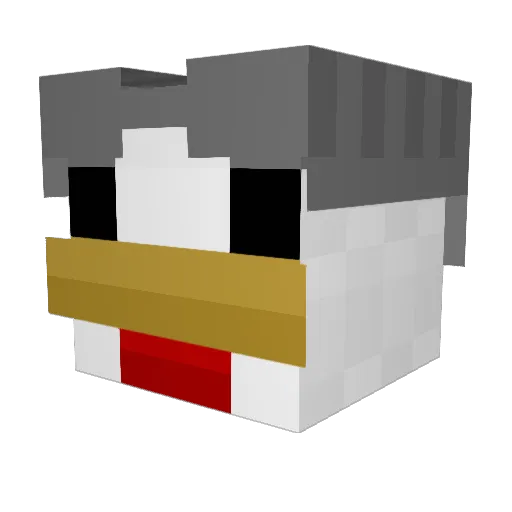 guse1 Minecraft avatar head, 3D render