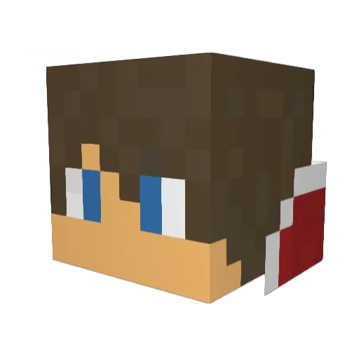 gusk2005 Minecraft avatar head, 3D render