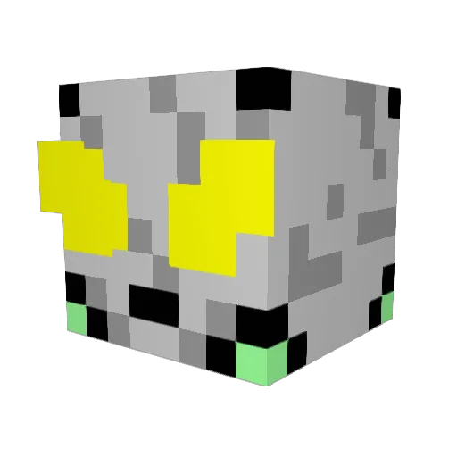 guskok Minecraft avatar head, 3D render