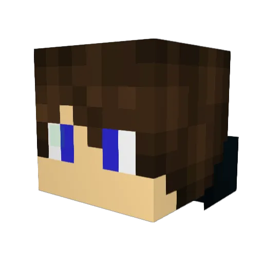 guspretto Minecraft avatar head, 3D render
