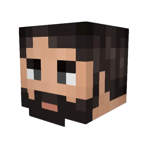 gusqls_ Minecraft avatar head, 3D render