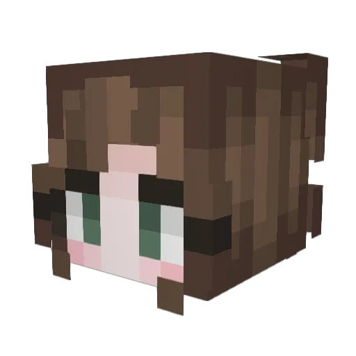 gusqueso Minecraft avatar head, 3D render