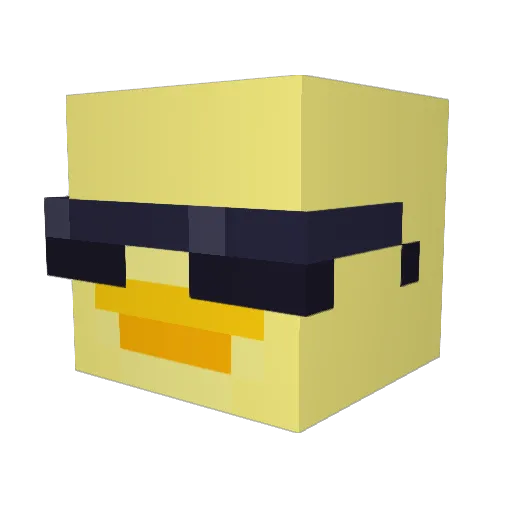 gussyk07 Minecraft avatar head, 3D render
