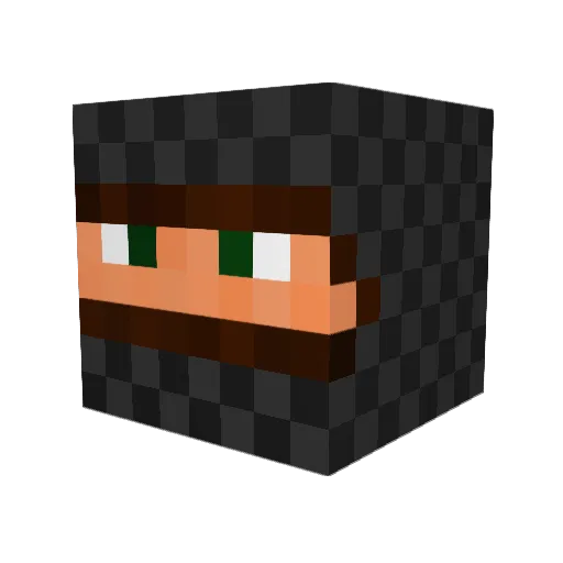 gust_11 Minecraft avatar head, 3D render