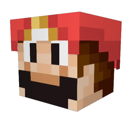 gustaj2000 Minecraft avatar head, 3D render