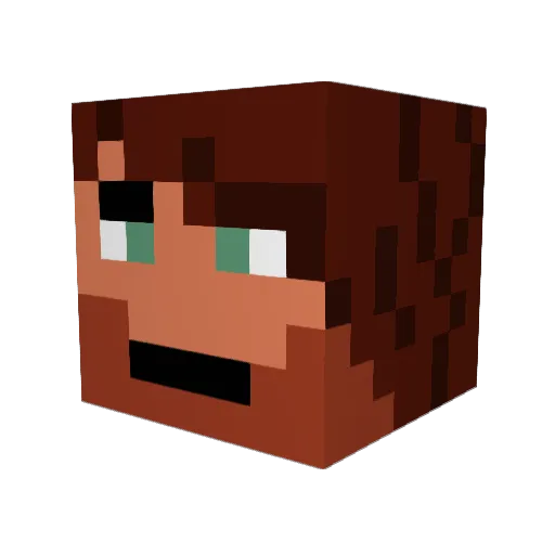 gustalvo69 Minecraft avatar head, 3D render