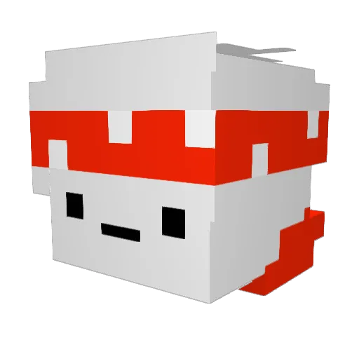 gustanet Minecraft avatar head, 3D render
