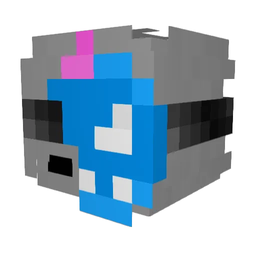 gustarfire Minecraft avatar head, 3D render