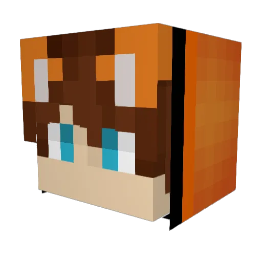 gustav3419 Minecraft avatar head, 3D render