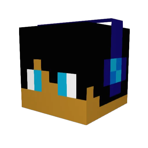 gustavb1010 Minecraft avatar head, 3D render