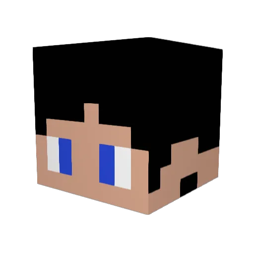 gustavomaranhao Minecraft avatar head, 3D render
