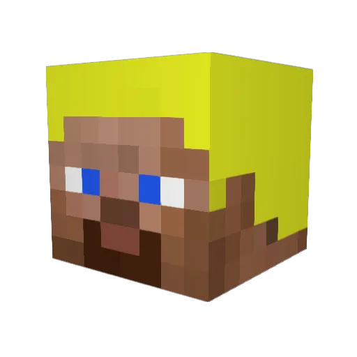 gustavostopher Minecraft avatar head, 3D render