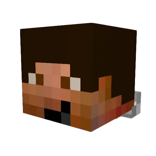 gustavsoee Minecraft avatar head, 3D render