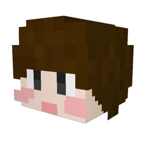 guswnd2 Minecraft avatar head, 3D render