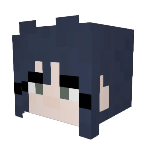 guta_61 Minecraft avatar head, 3D render