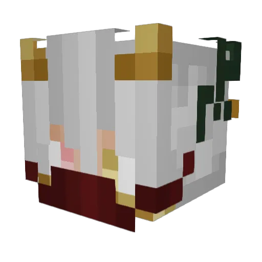 gutmuetiger Minecraft avatar head, 3D render
