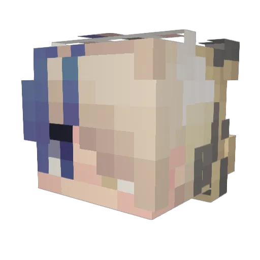 gutsout123 Minecraft avatar head, 3D render