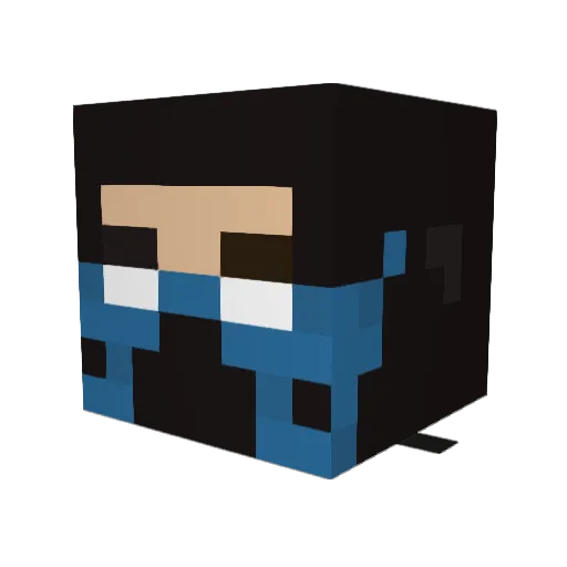 gutteg Minecraft avatar head, 3D render