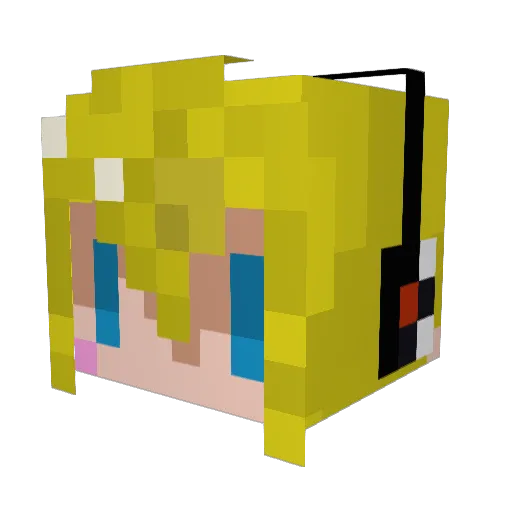 gutti_y Minecraft avatar head, 3D render