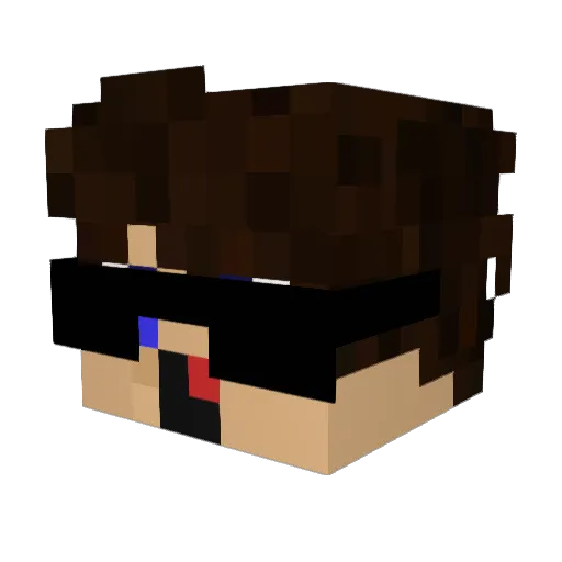 gutzera Minecraft avatar head, 3D render