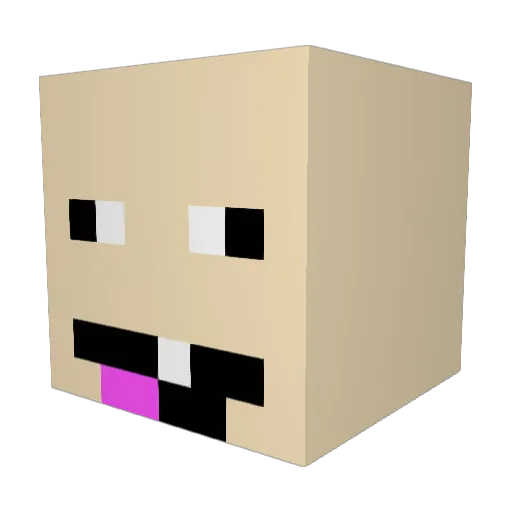 guu_boi Minecraft avatar head, 3D render