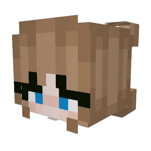 guub3869 Minecraft avatar head, 3D render