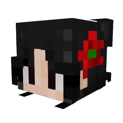 guugun Minecraft avatar head, 3D render