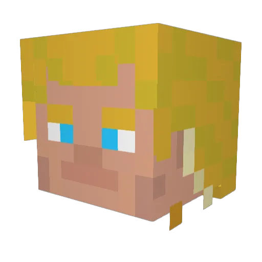 guusTheGG Minecraft avatar head, 3D render