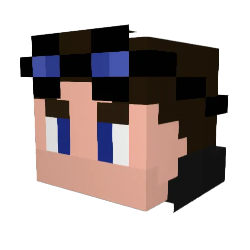guus_ Minecraft avatar head, 3D render