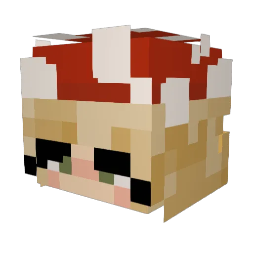 guusjeluvr Minecraft avatar head, 3D render