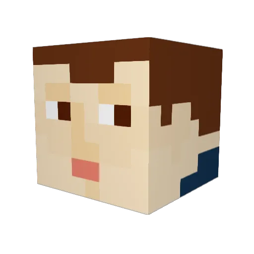 guverneris Minecraft avatar head, 3D render