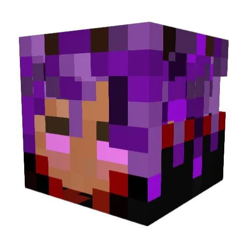 guxmvFLAME Minecraft avatar head, 3D render
