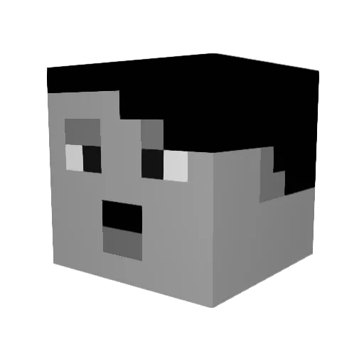 guxy66 Minecraft avatar head, 3D render