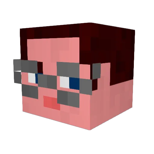guybrush482 Minecraft avatar head, 3D render