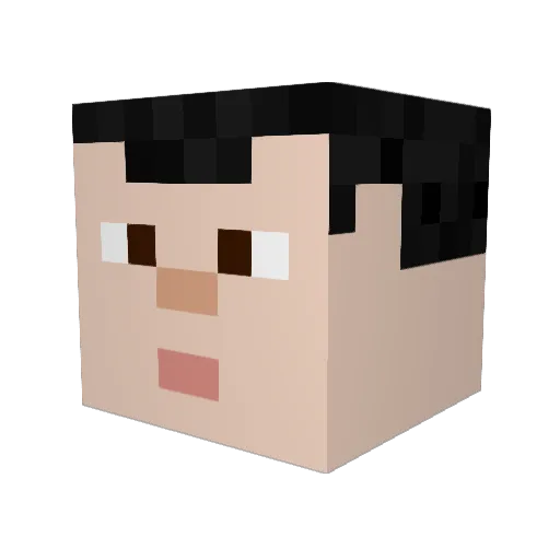 guydangerr Minecraft avatar head, 3D render