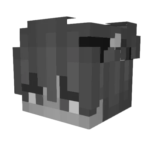 guymc Minecraft avatar head, 3D render