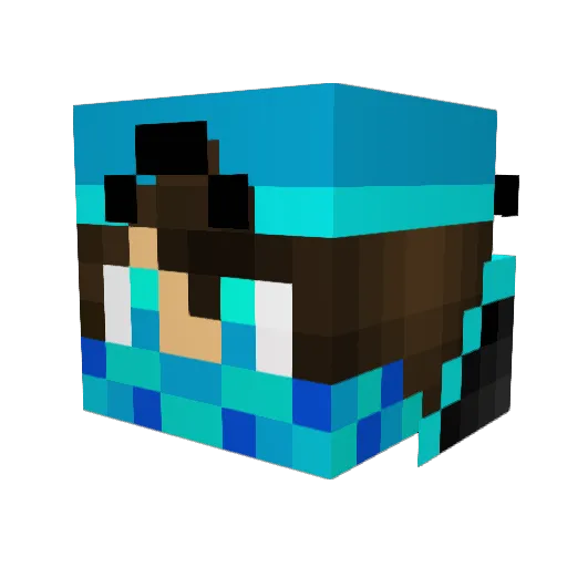 guymt Minecraft avatar head, 3D render
